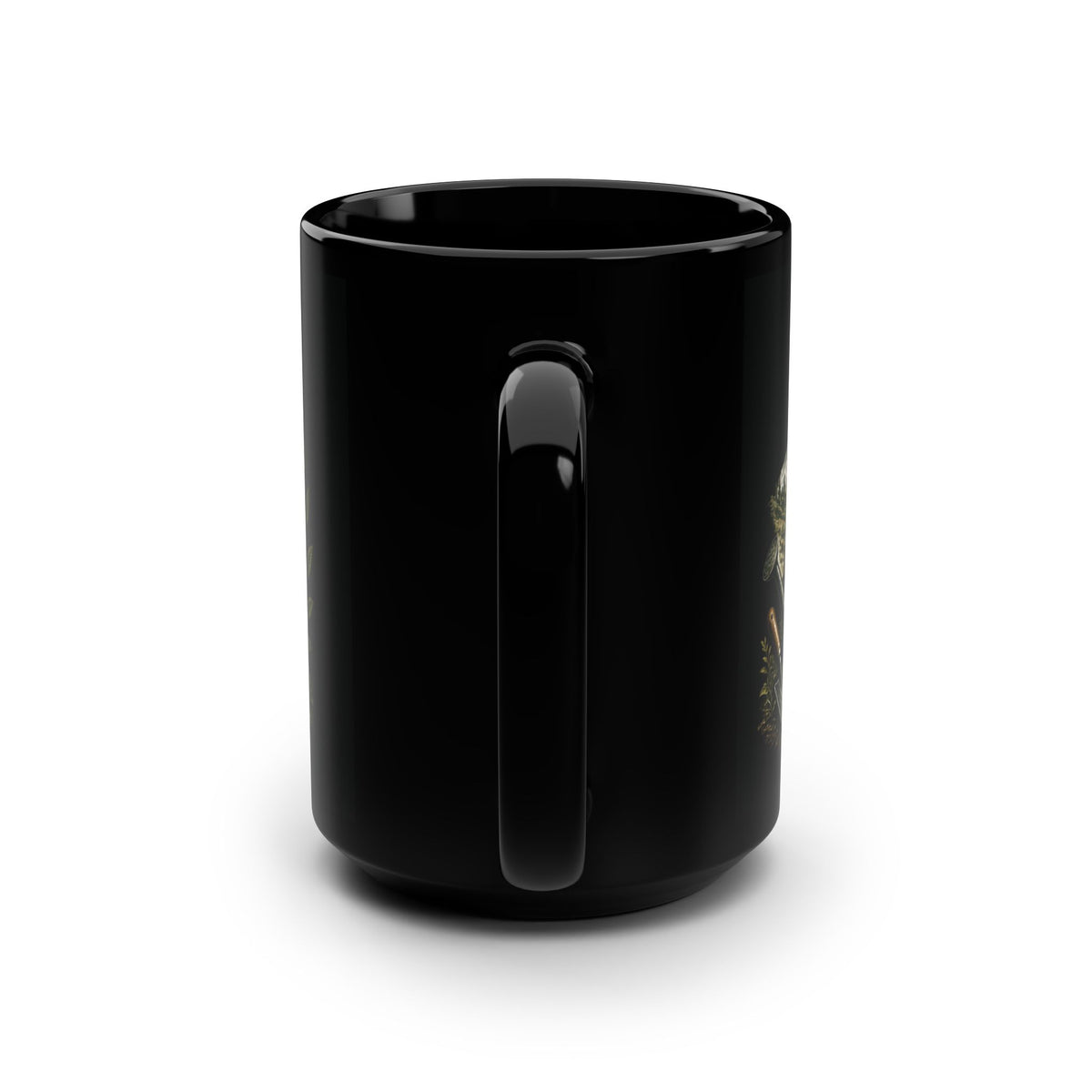 Faith Can Move Mountains | Black Ceramic Mug, 15oz