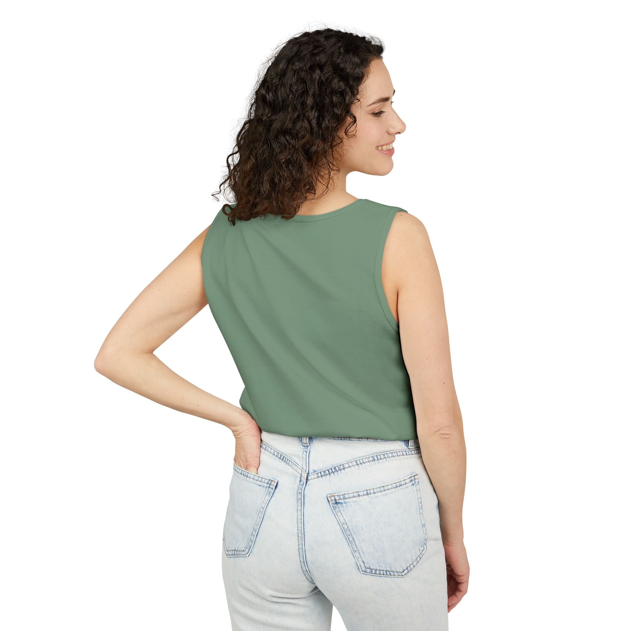 Soft Garment-Dyed Tank Top for Her:  Unity Heals