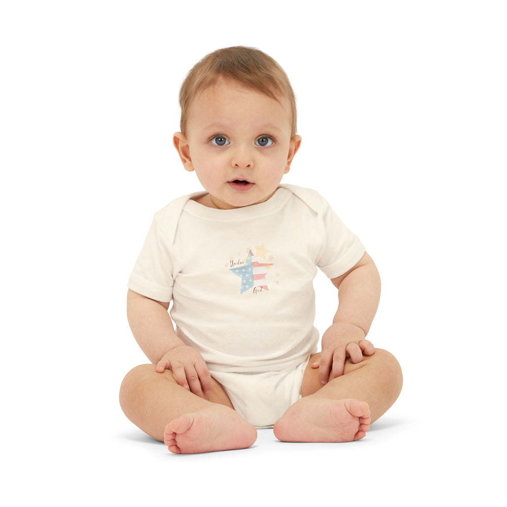 Under God | Watercolor Star Baby Onesie  Infant Unisex Jersey One Piece
