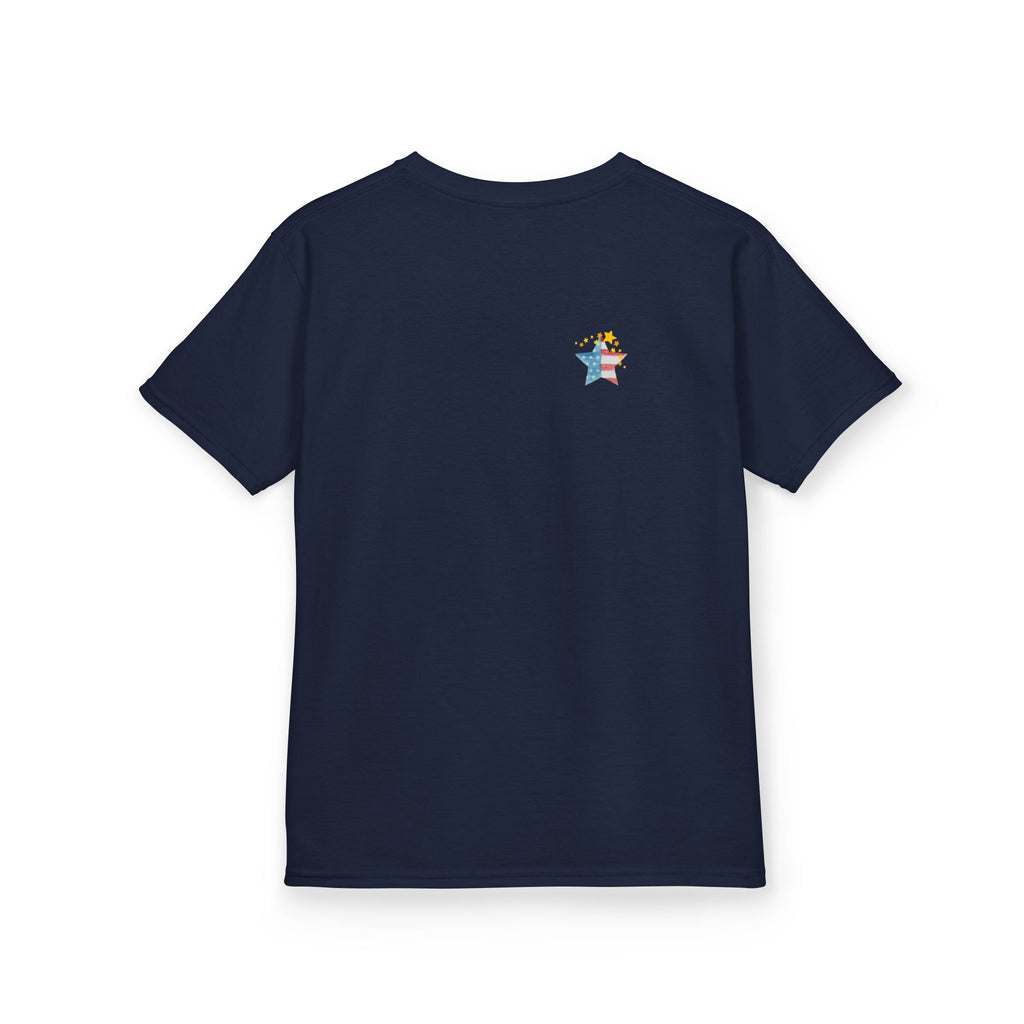 Under God | Watercolor Star Flag Kids T-Shirt Unisex Kids Heavy Cotton™ Tee