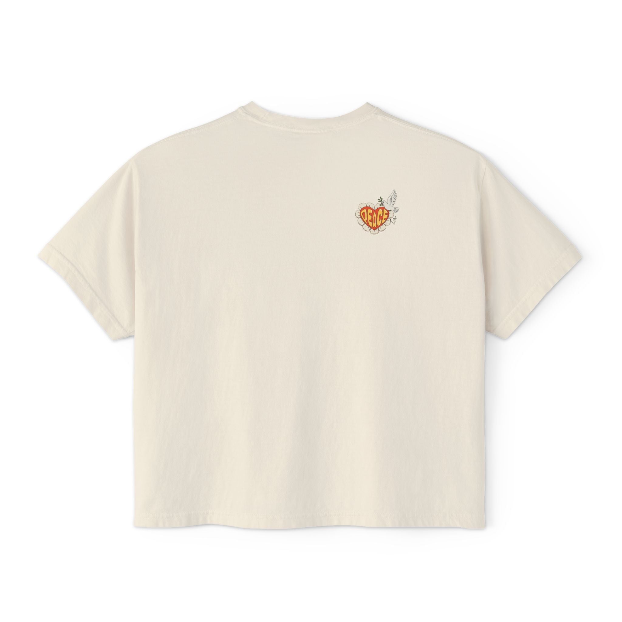 Adult Women's Boxy Tee:  Grove Out:  Peace and Love