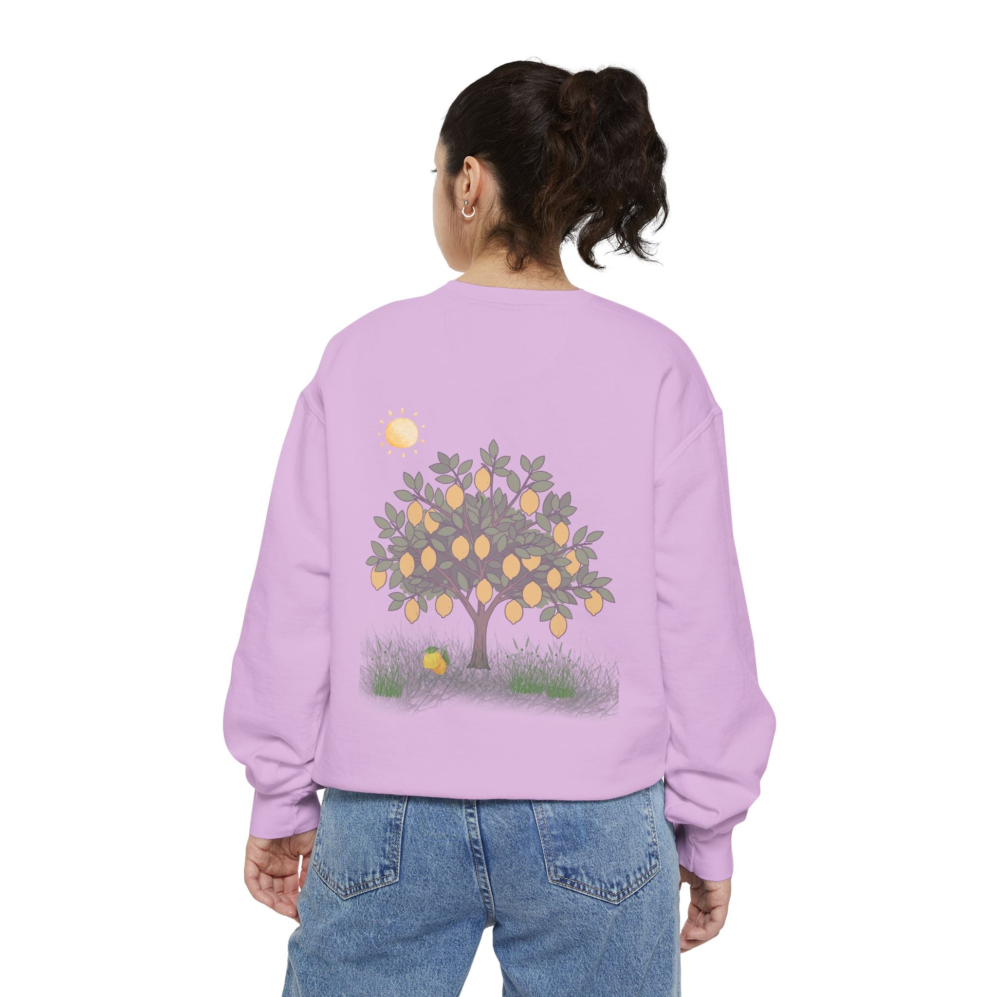 Nourish My Soul | Lemon Tree Comfort Colors Crewneck Sweatshirt – Faith & Soul Care Adult Female