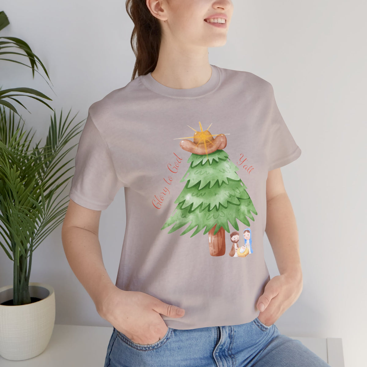 Glory to God Y'all | Women's Faith-Forward Cotton Tee