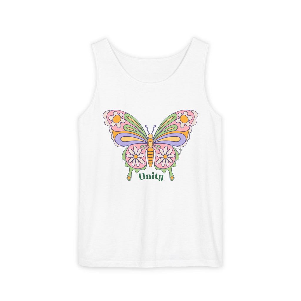 Soft Garment-Dyed Tank Top for Her:  Unity Heals