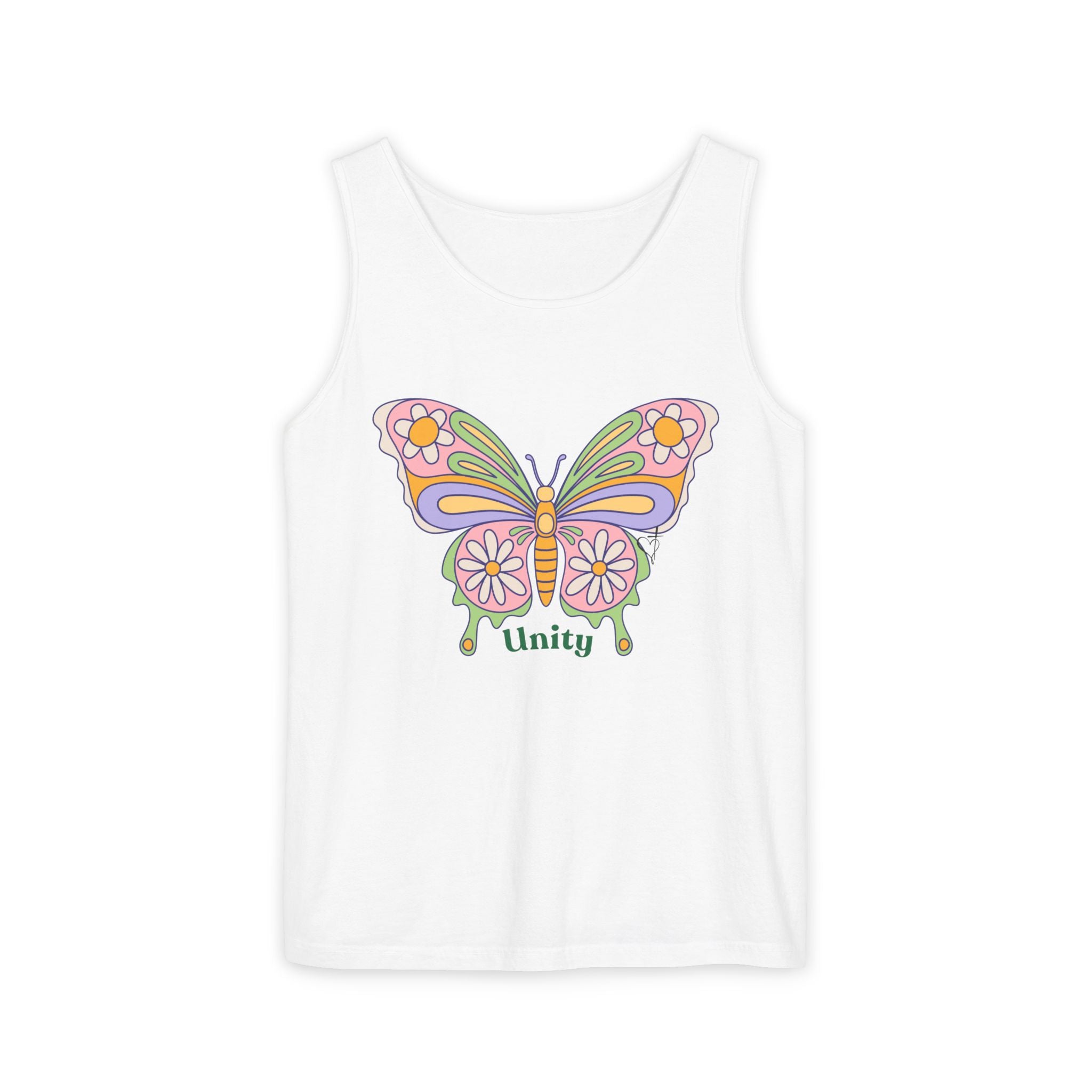 Soft Garment-Dyed Tank Top for Her:  Unity Heals
