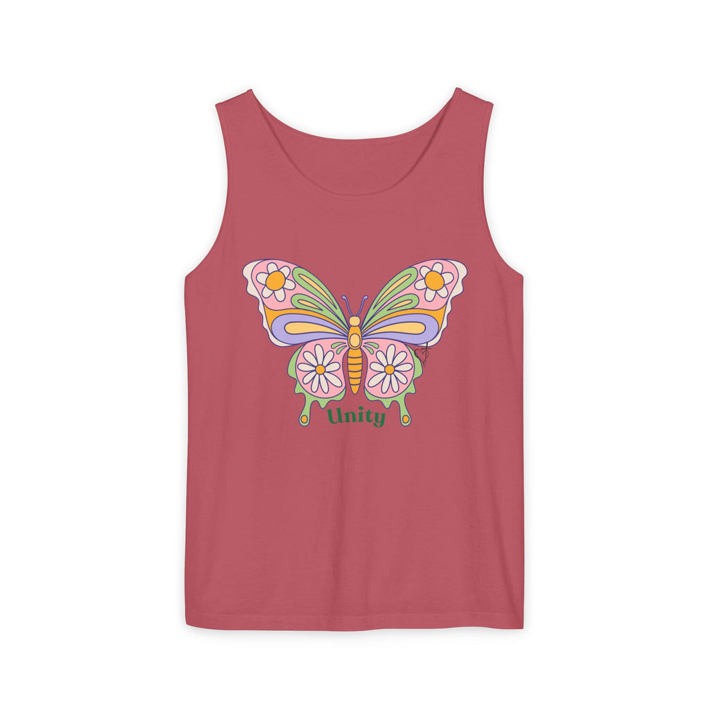 Soft Garment-Dyed Tank Top for Her:  Unity Heals