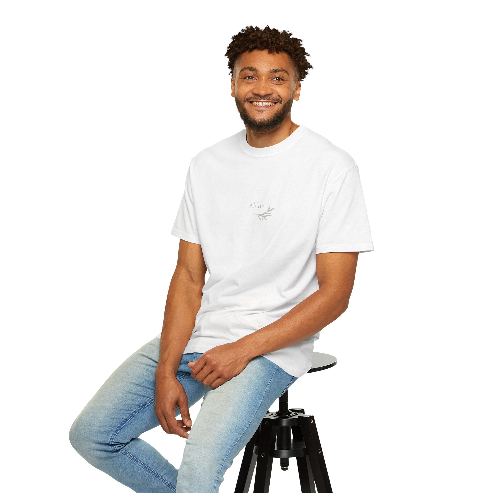 Abide -- Olive Branch  Peace Unisex Relaxed Tee