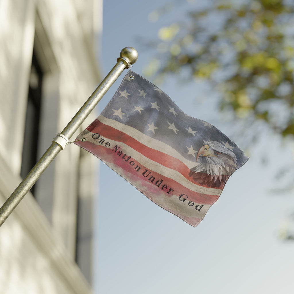 One Nation Under God - Patriotic Eagle Flag