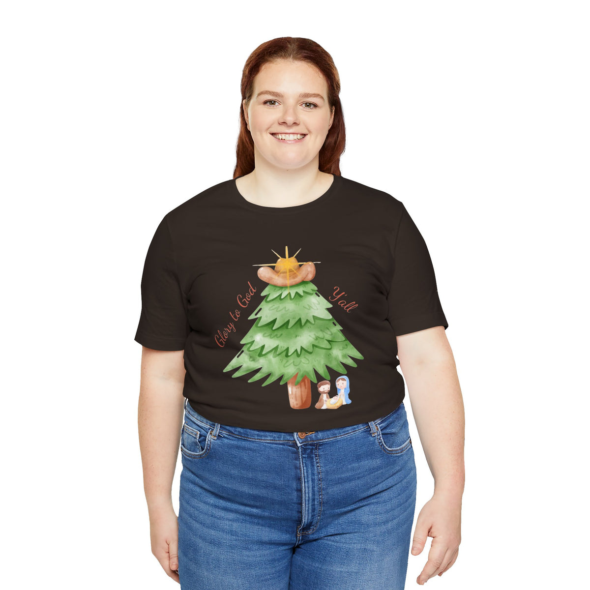 Glory to God Y'all | Women's Faith-Forward Cotton Tee