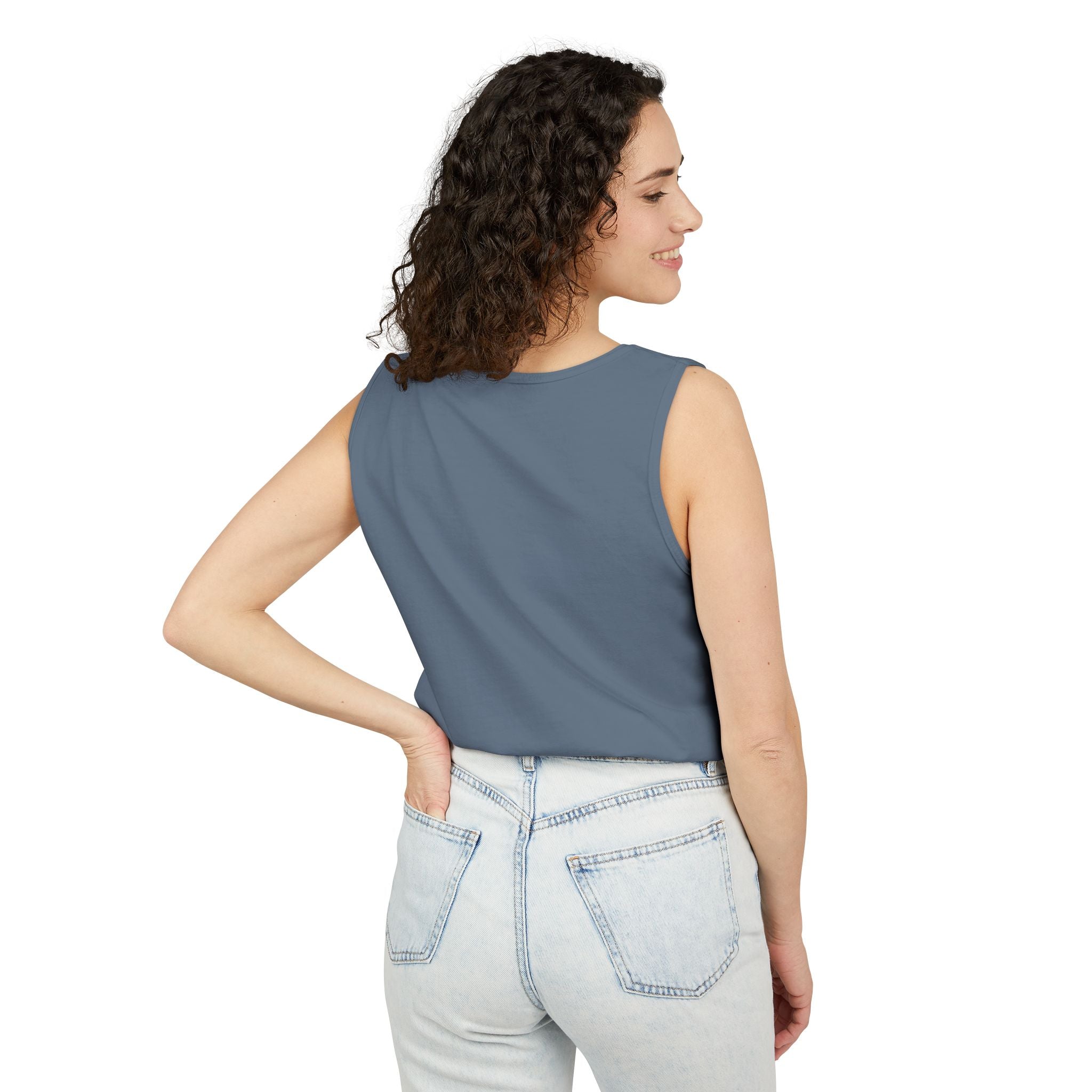 Soft Garment-Dyed Tank Top for Her:  Unity Heals