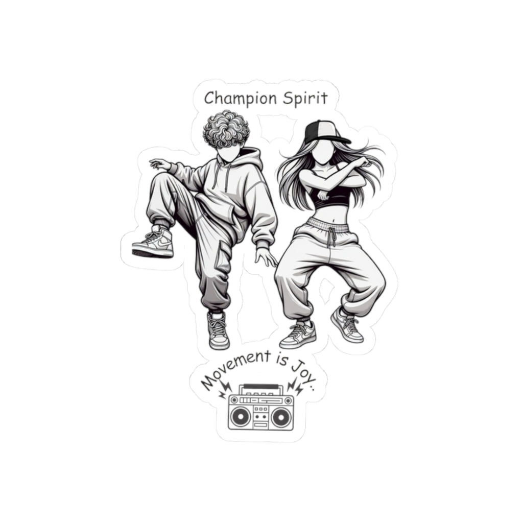Hip Hop "Move with Joy Vinyl Sticker