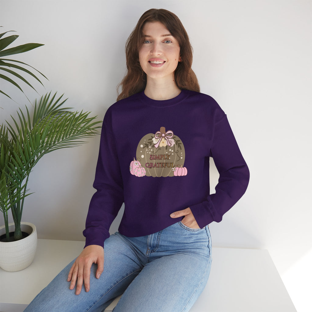 Simply Grateful:  Women's Thanksgiving™ Crewneck Sweatshirt