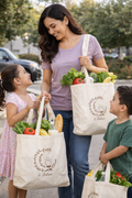 Gentle Moon Wreath Canvas Tote – Rest in Grace
