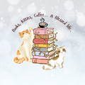 Books Kitties Coffee - A Blessed Life Relaxed Tee
