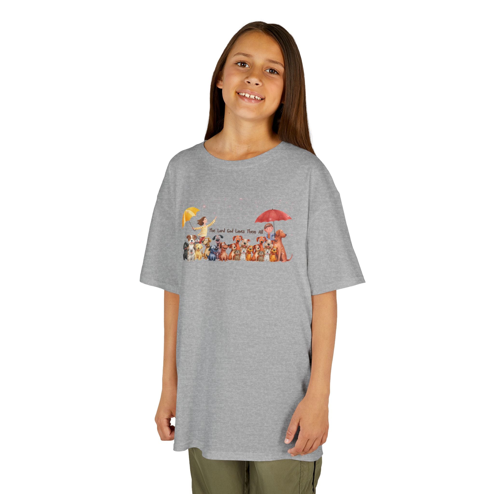 The Lord God Made Them All Kids' RelaxedTee – Unisex Pups & Joy Cotton™ Tee