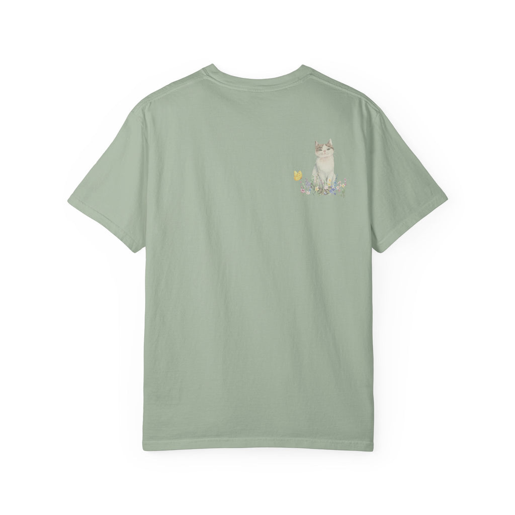 Adult Female Books, Kitties & Coffee Relaxed Tee;  A Blessed Life