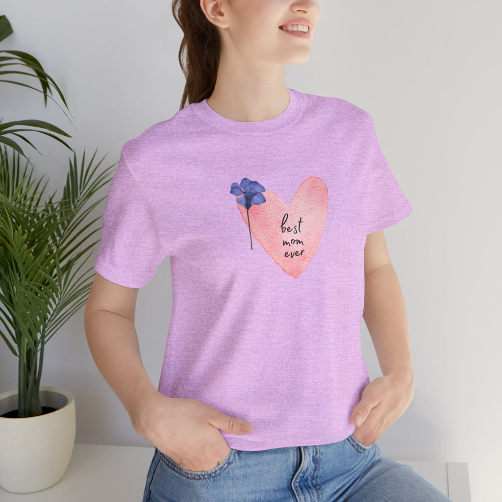 Best Mom Ever Watercolor Adult Female Tee