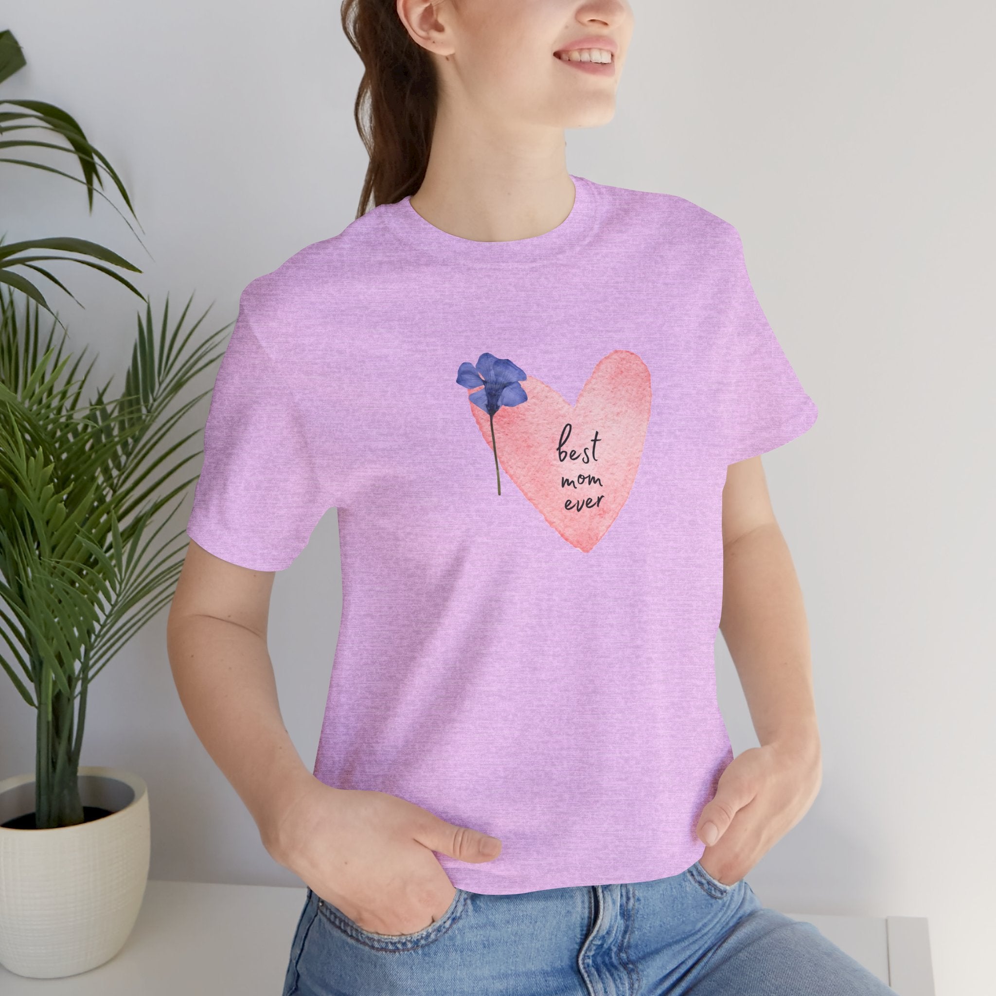 Best Mom Ever Watercolor Adult Female Tee