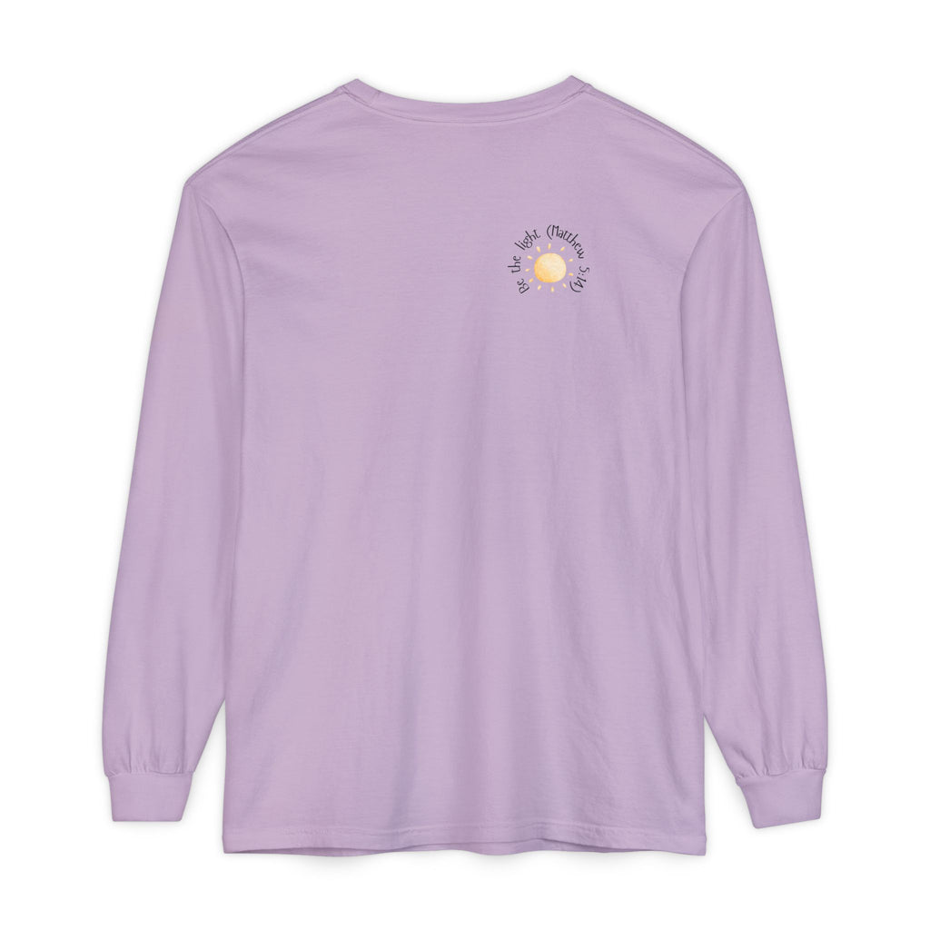 Be the Light:  Matthew 5:14 Women's Long Sleeve Soft Faith Tee