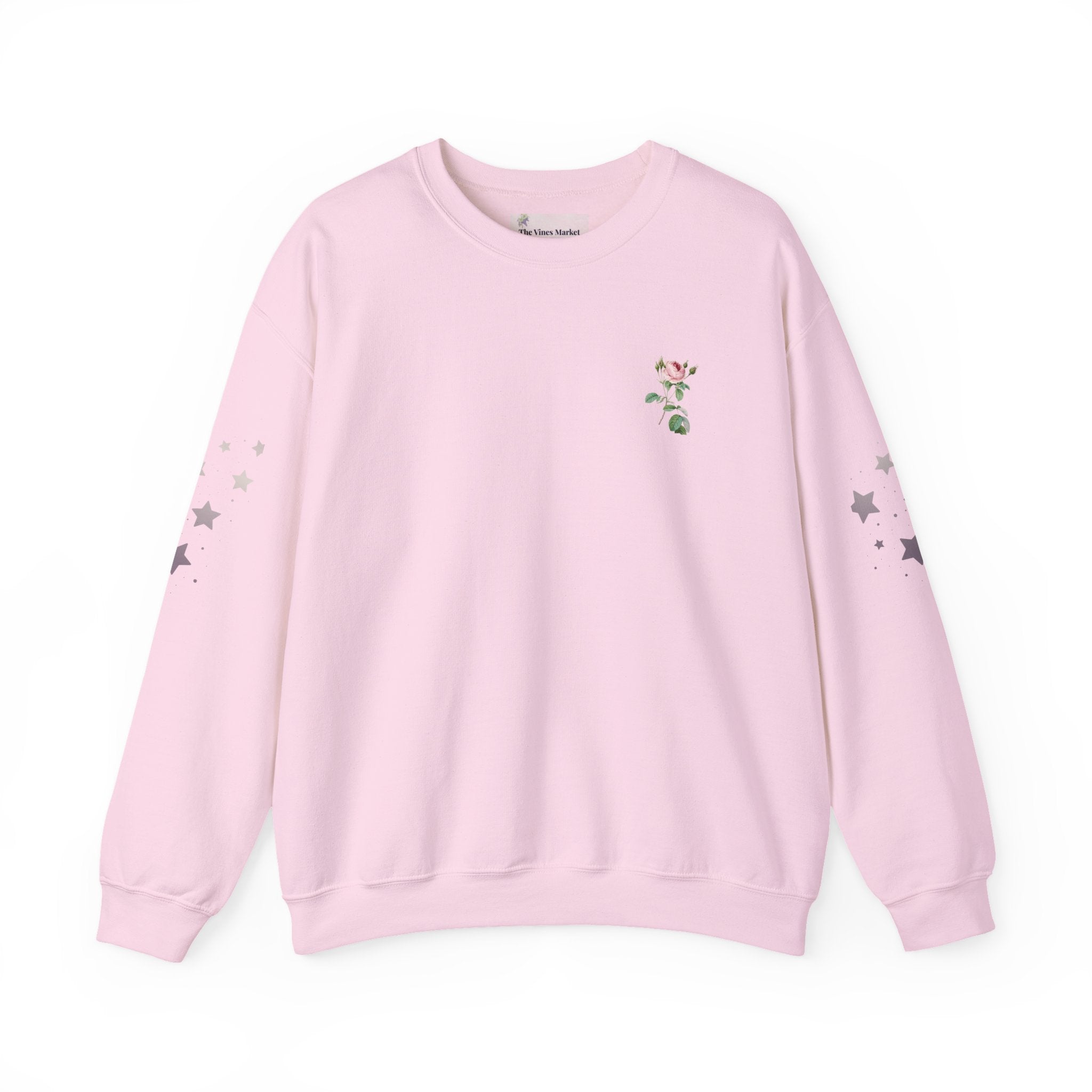 Under God | Watercolor Flag & Roses Women's Crewneck Sweatshirt