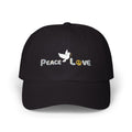 Unisex Peace and Love Adult Embroidered Cap