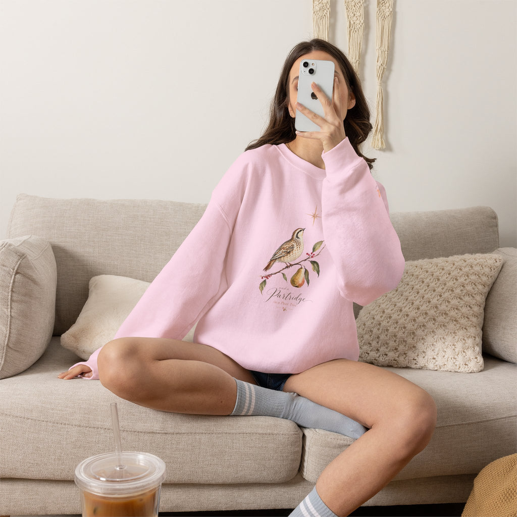 And a Partridge in a Pear Tree | Women's Christmas Crewneck Sweatshirt