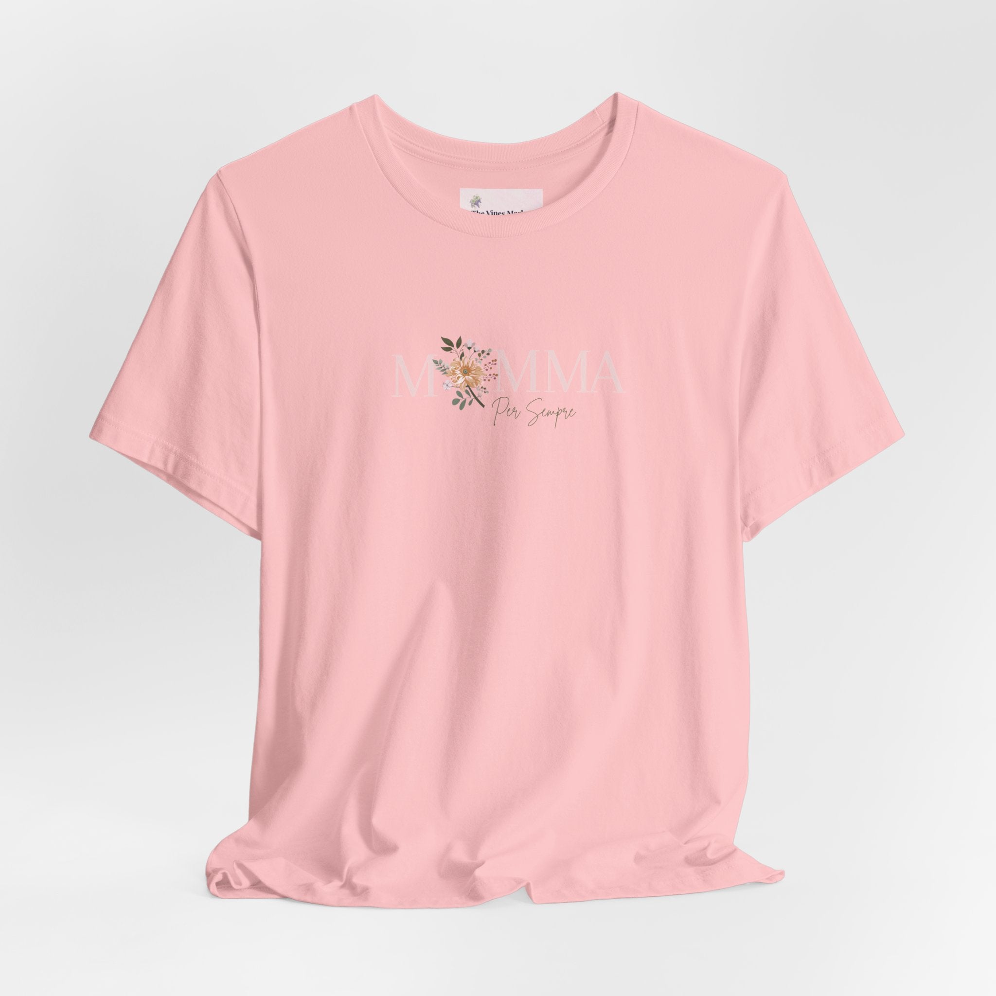 Mamma Per Sempre | Italian "Mom Forever" T-Shirt – Adult Female Floral Mother's Day Gift