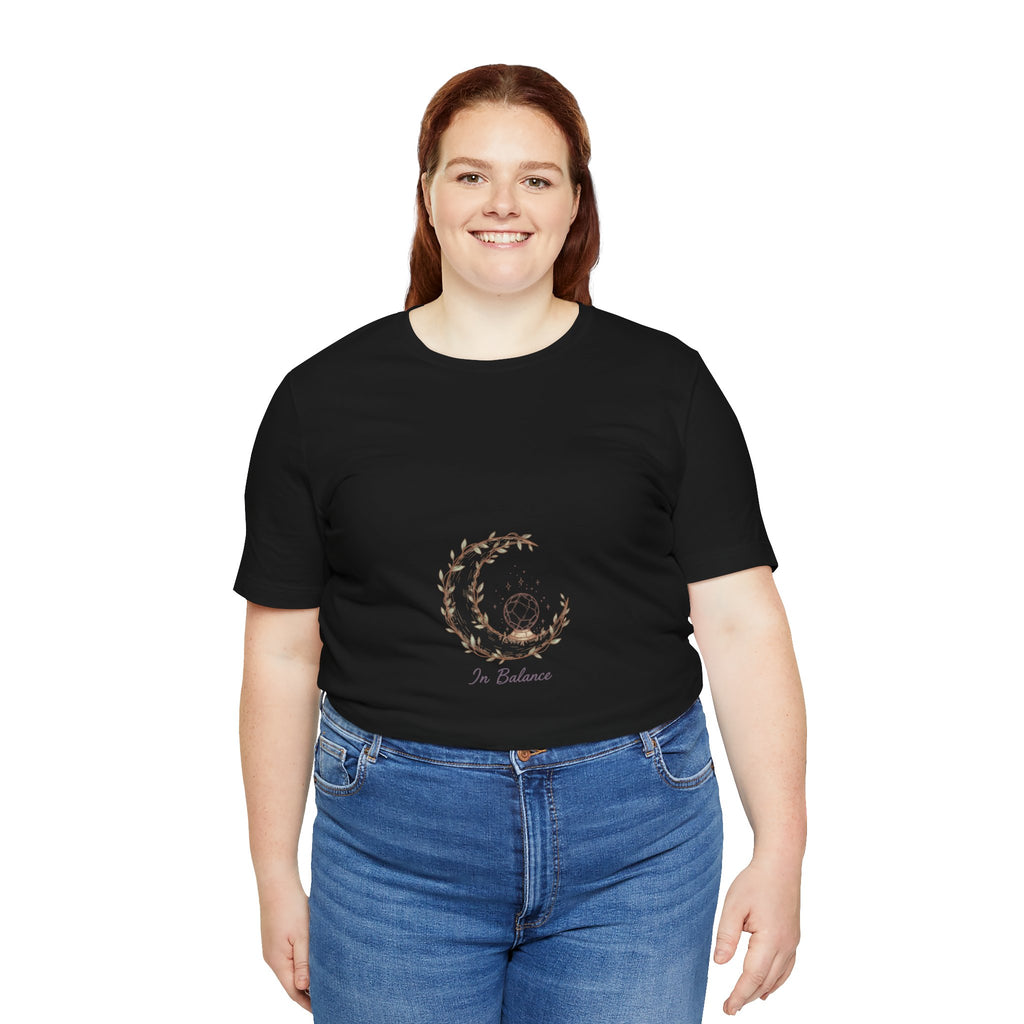 Cozy Peaceful Relaxed UnisexTee Shirt....In Balance With God;  Moonlit,