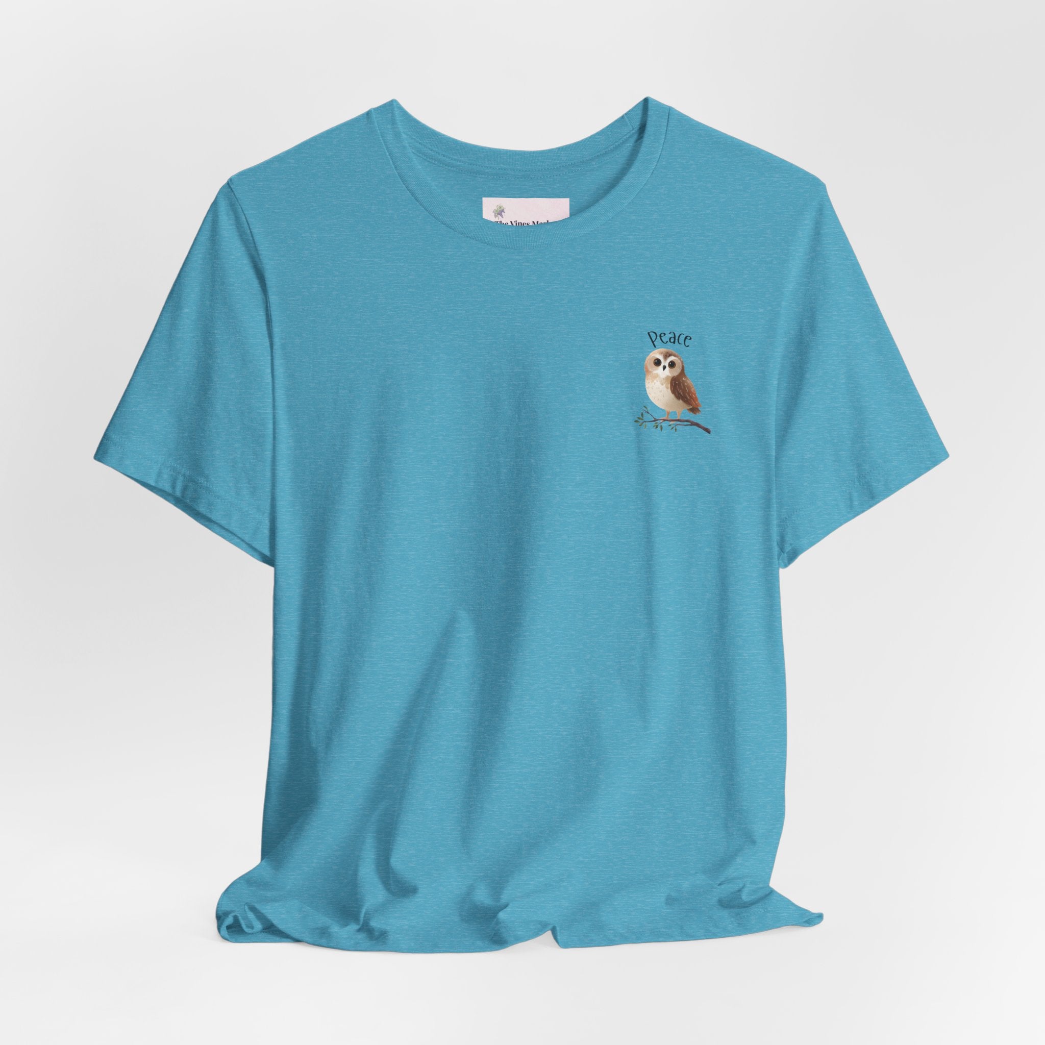 Peace and Love Comfort Tee "Every Little Thing Is Gonna Be Alright' 70's Retro -- For Her