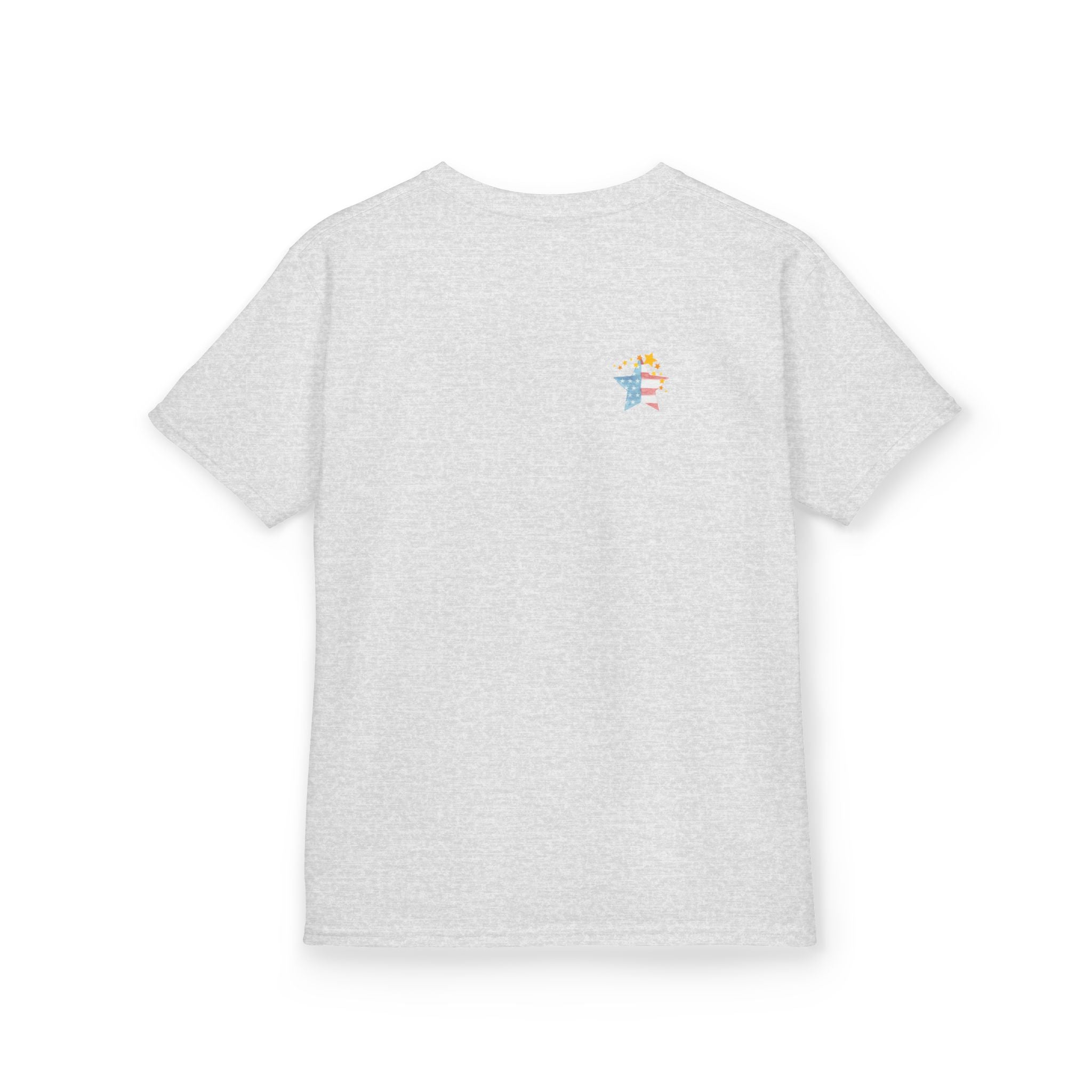 Under God | Watercolor Star Flag Kids T-Shirt Unisex Kids Heavy Cotton™ Tee