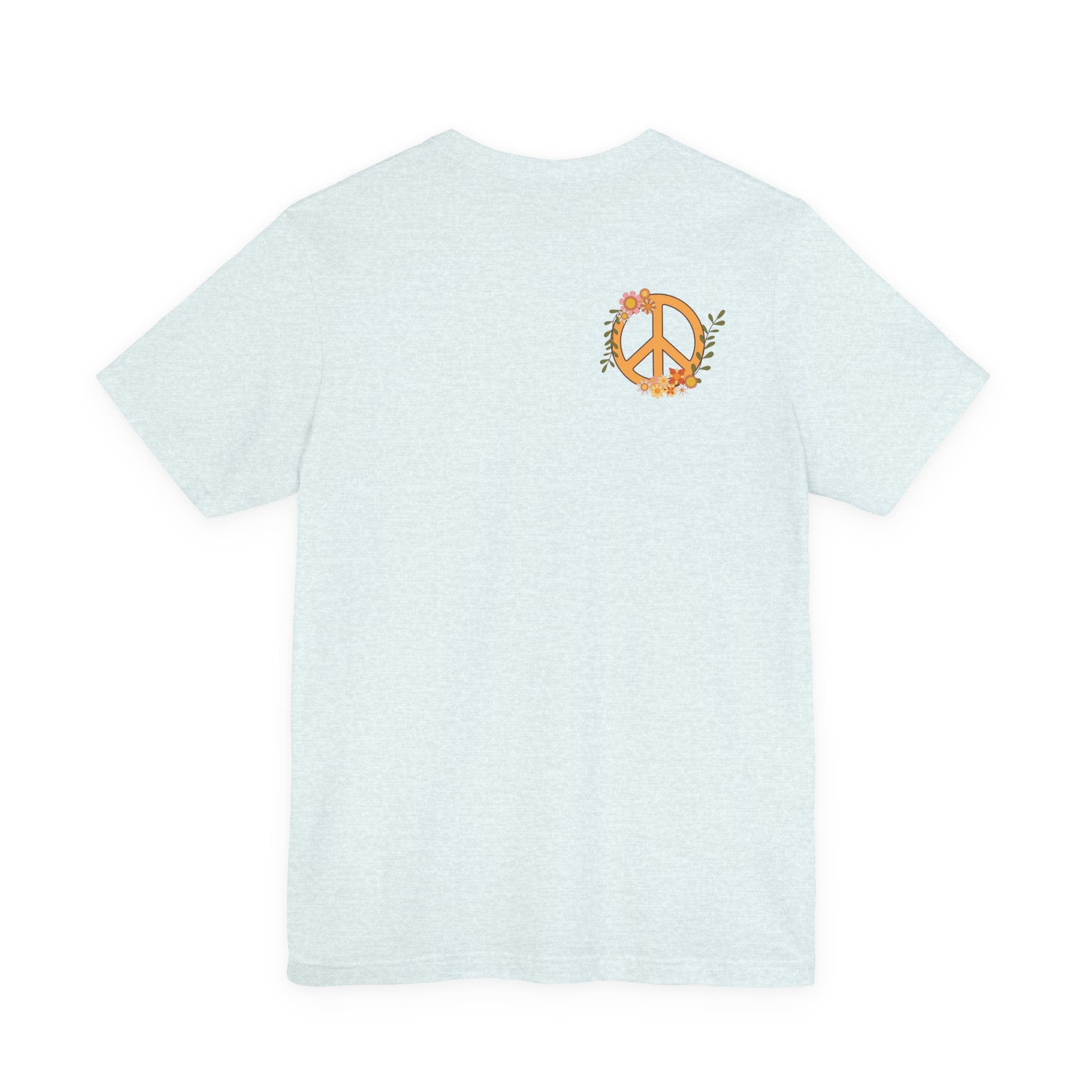 Adult Female Relaxed Comfort Tee:  Peace and Love