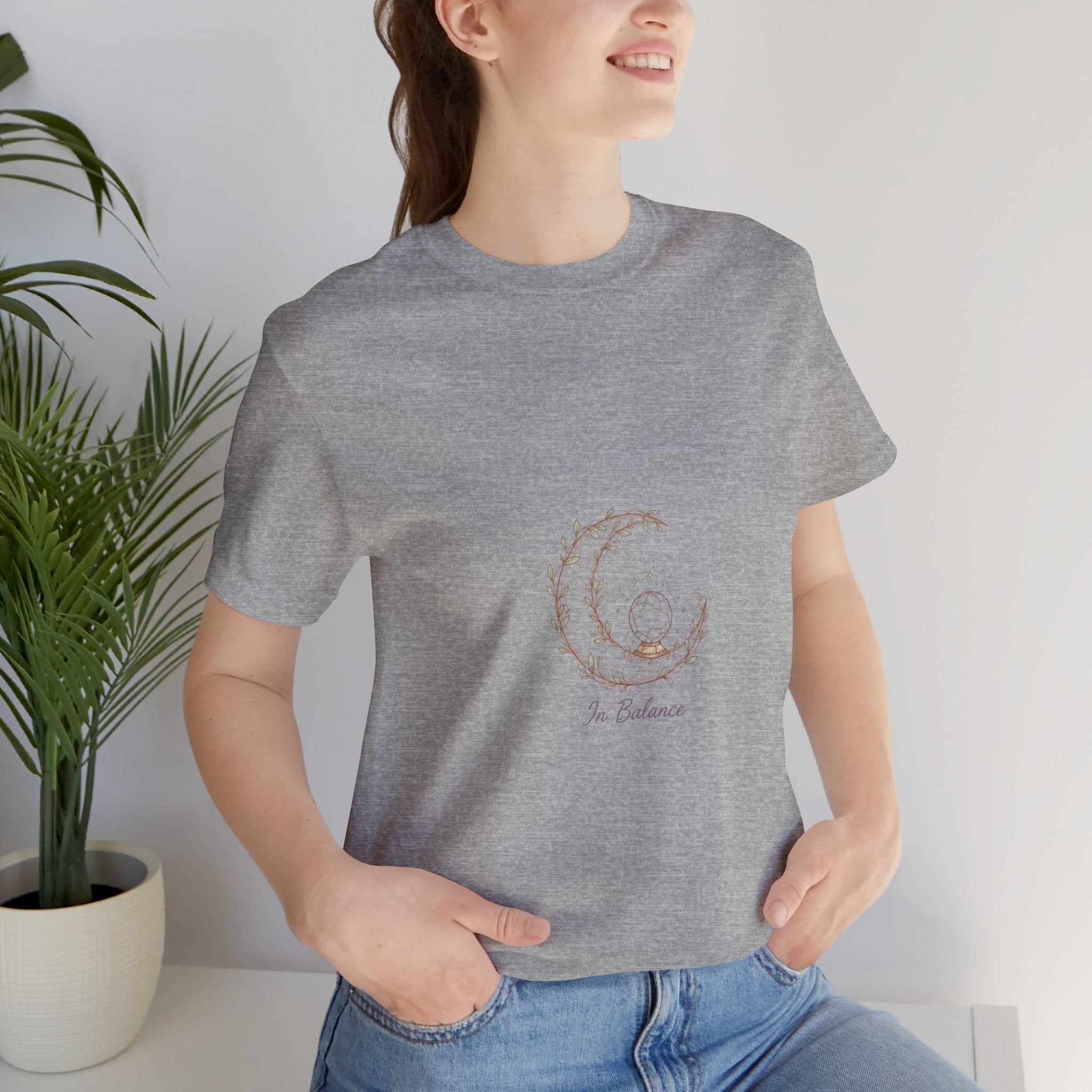 Cozy Peaceful Relaxed UnisexTee Shirt....In Balance With God;  Moonlit,