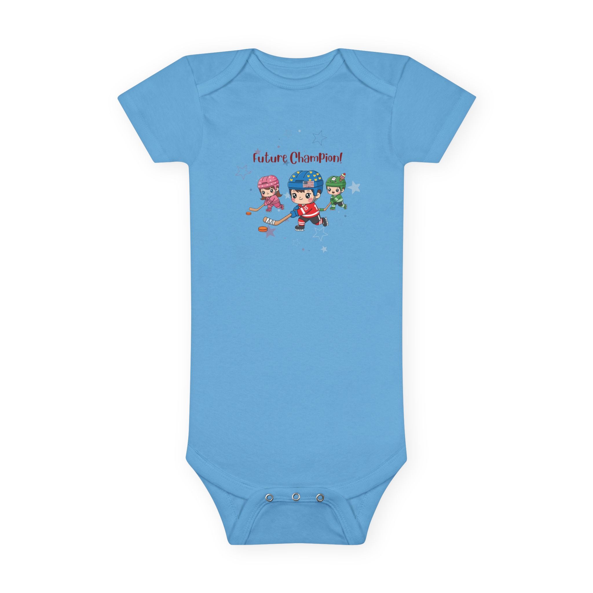 Future Champions Baby Onesie – Hockey Stars & Dreams – Unisex Baby Bodysuit