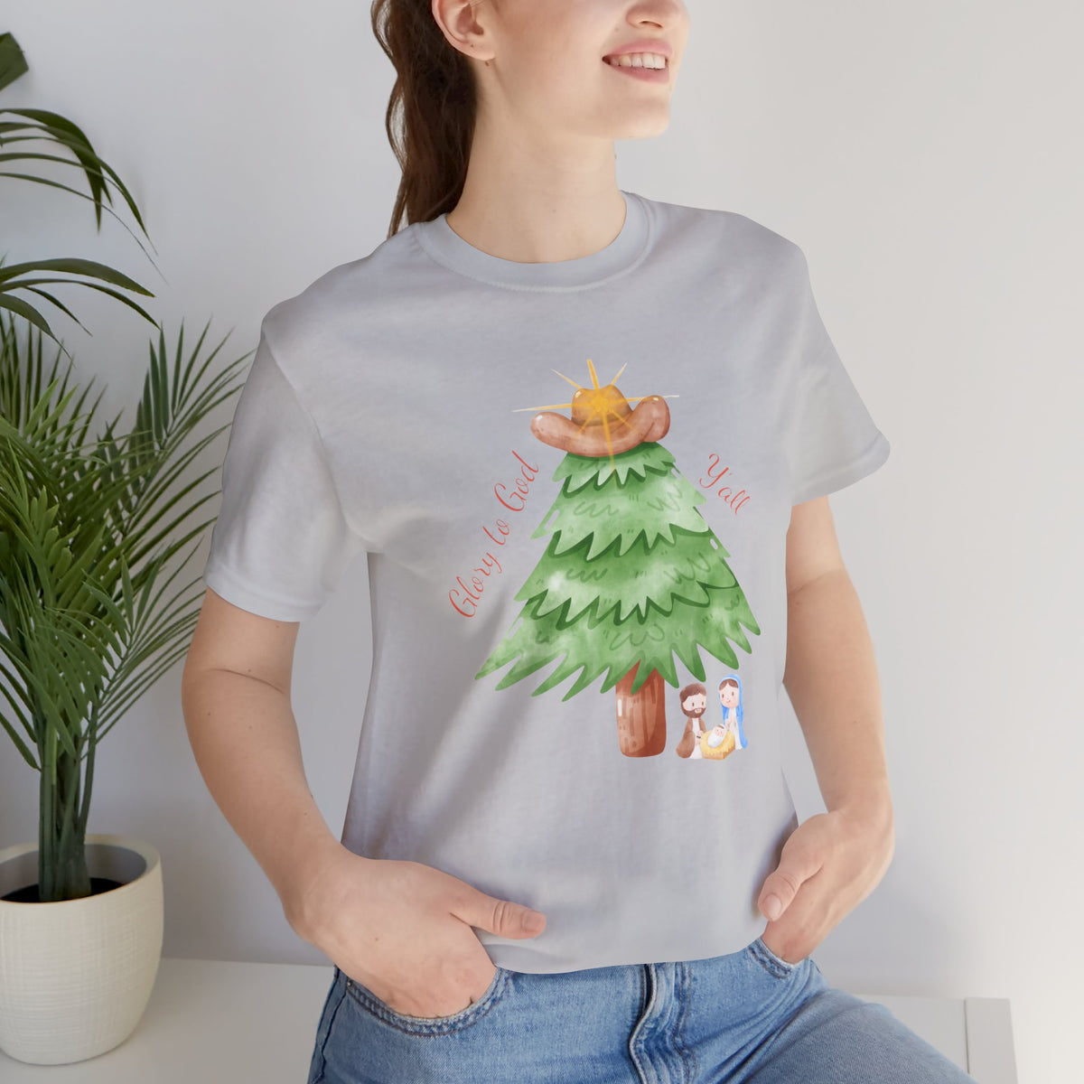 Glory to God Y'all | Women's Faith-Forward Cotton Tee