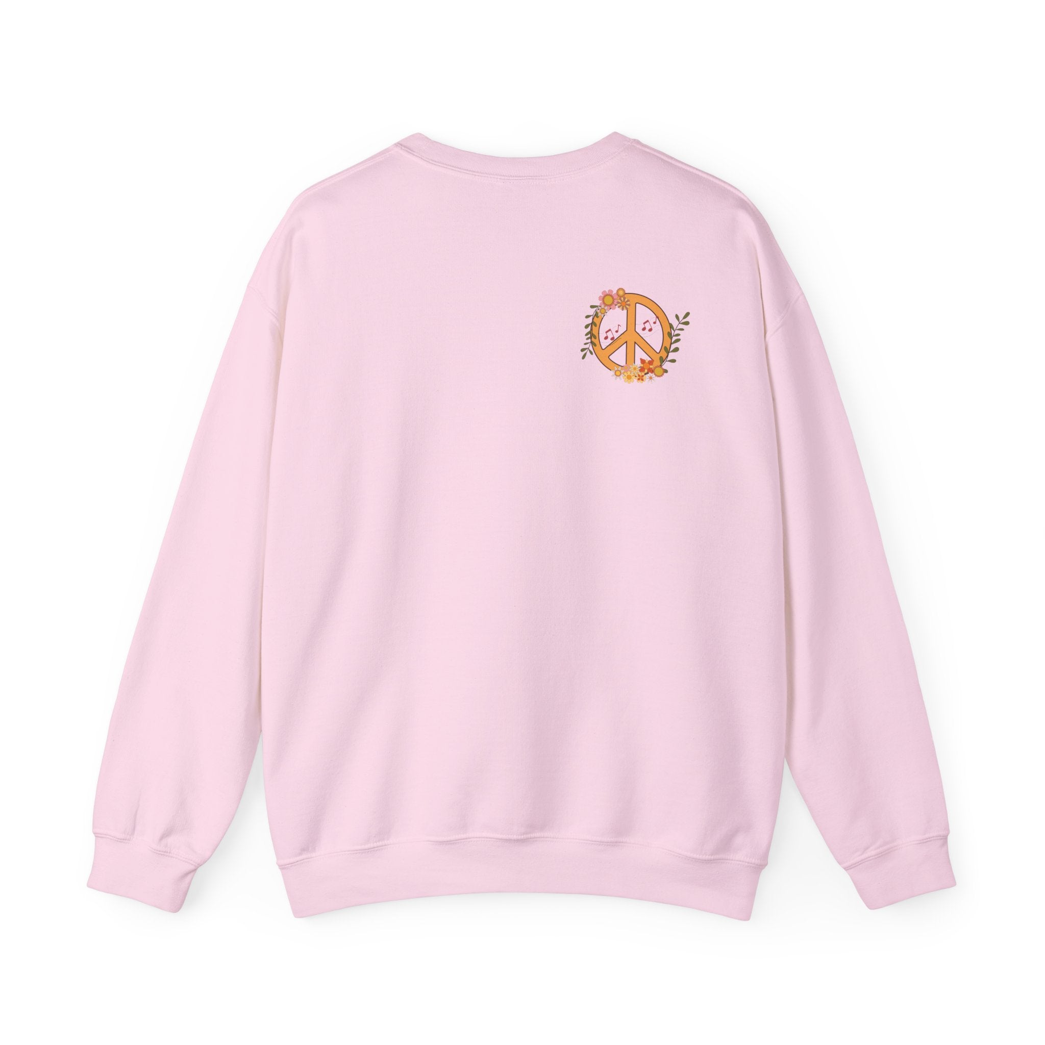 All You Need Is Love — Women's Retro Heart & Peace Sign Sweatshirt