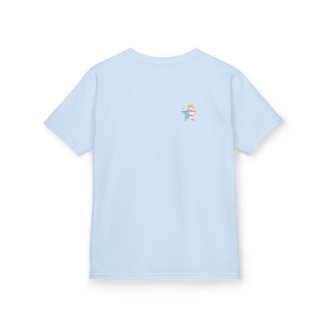 Under God | Watercolor Star Flag Kids T-Shirt Unisex Kids Heavy Cotton™ Tee