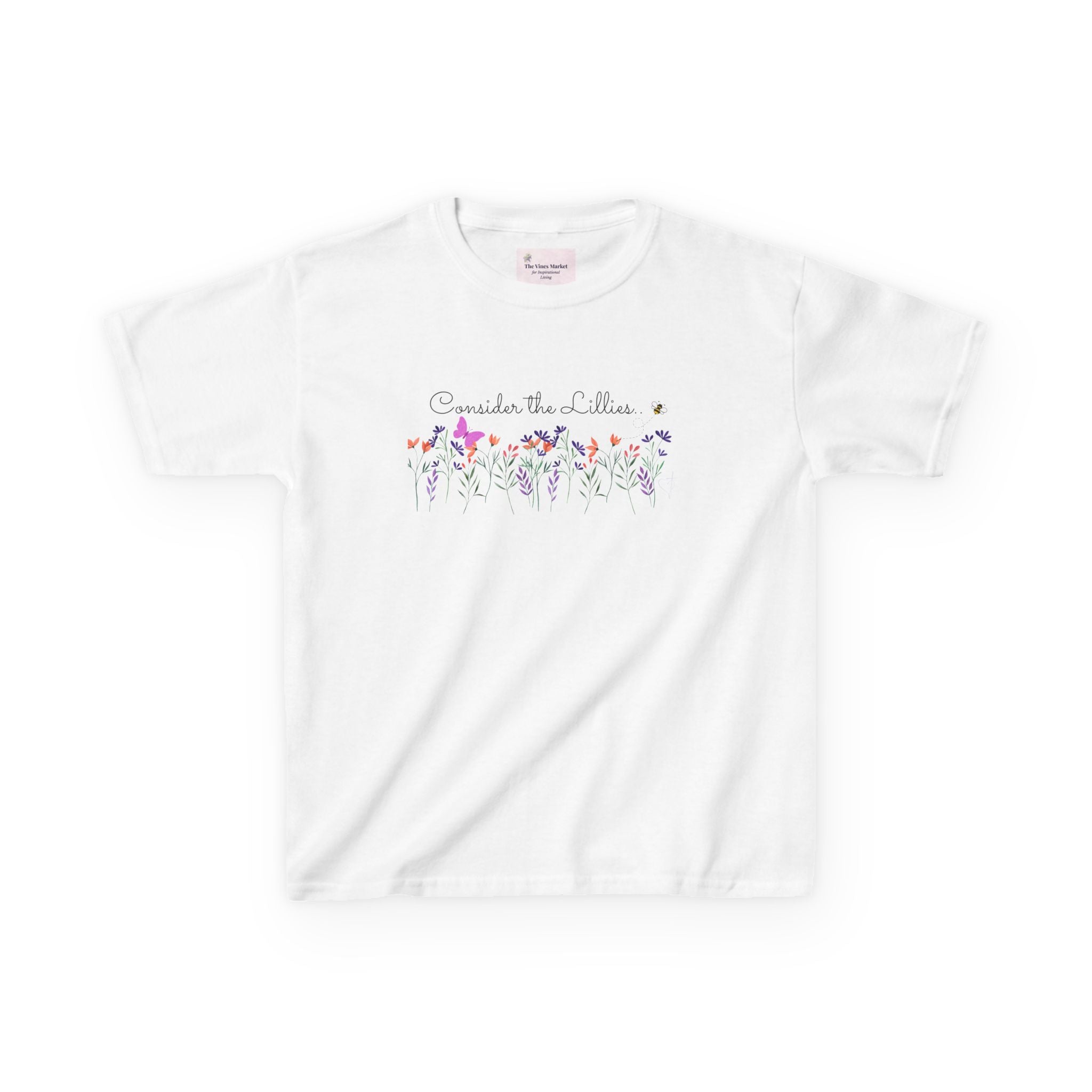 Consider the Lilies Girls' Tee – Love & Grace in Bloom  Kids Cotton™ Tee