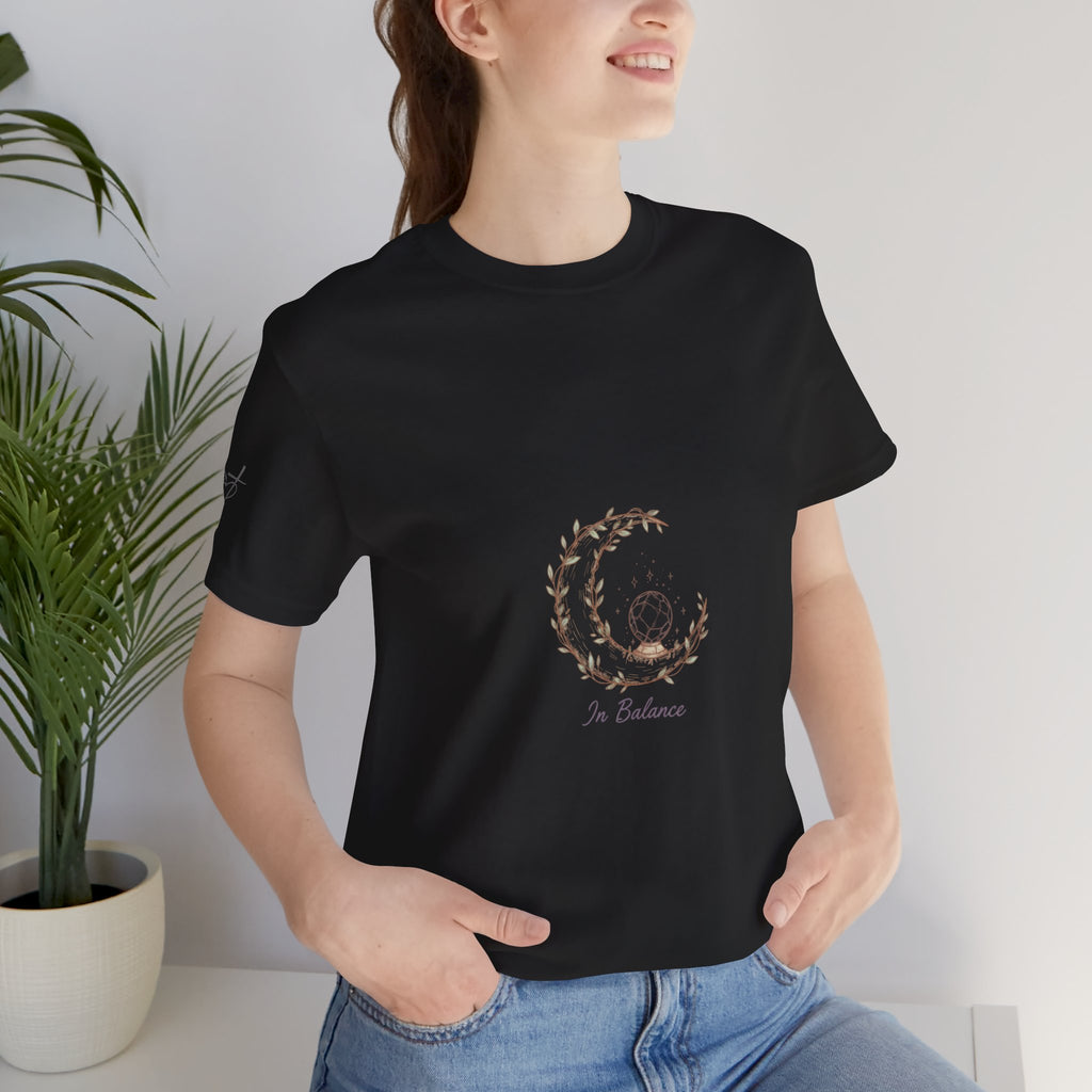 Cozy Peaceful Relaxed UnisexTee Shirt....In Balance With God;  Moonlit,