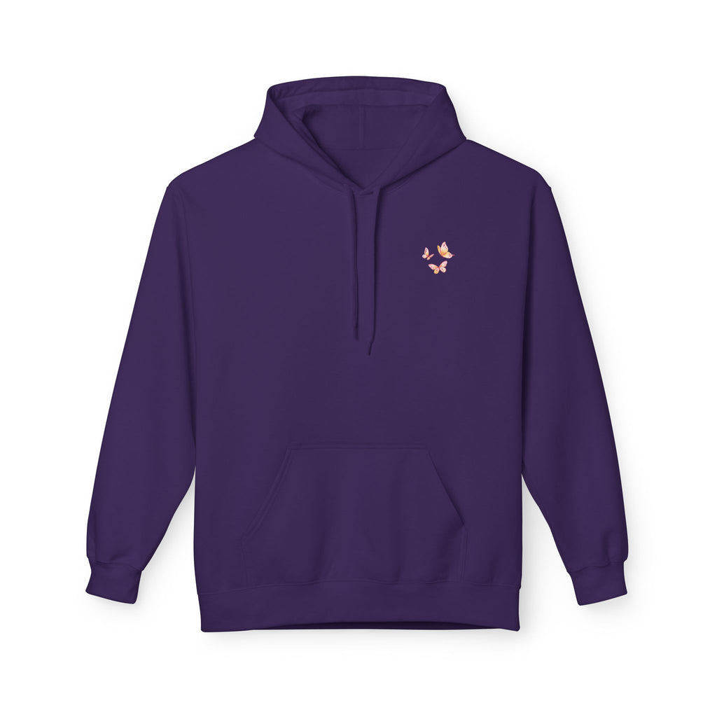 Adult Female Lightweight Soft Fleece Style Hoodie With Pockets:  "I am With You"  (Isaiah 41:10)