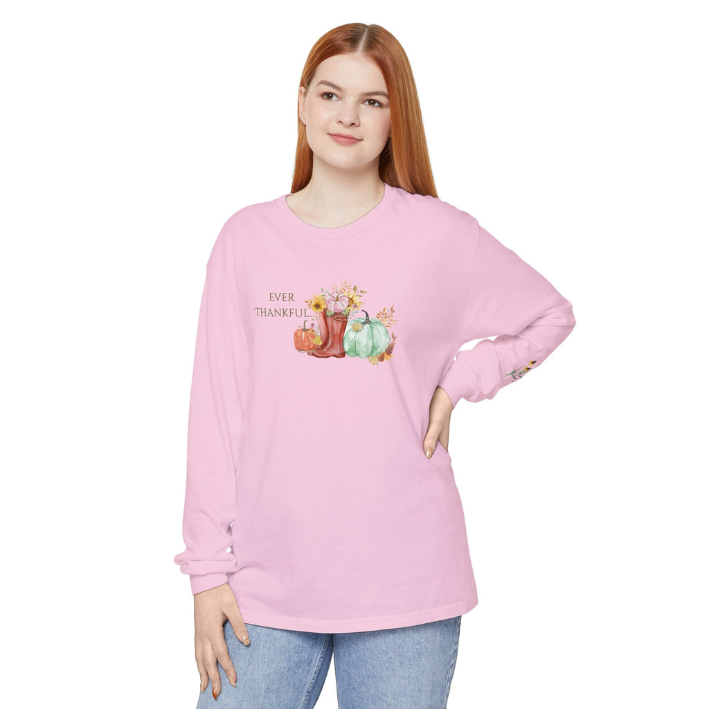 Ever Thankful: Women's Thanksgiving Long Sleeve Tee