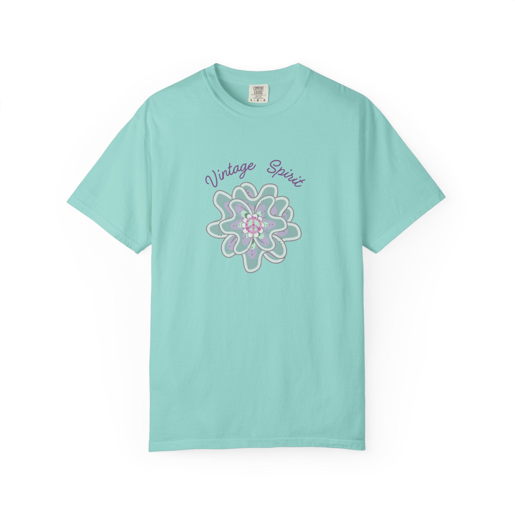 Peace and Love Vintage Spirit Floral T-Shirt -- For Her