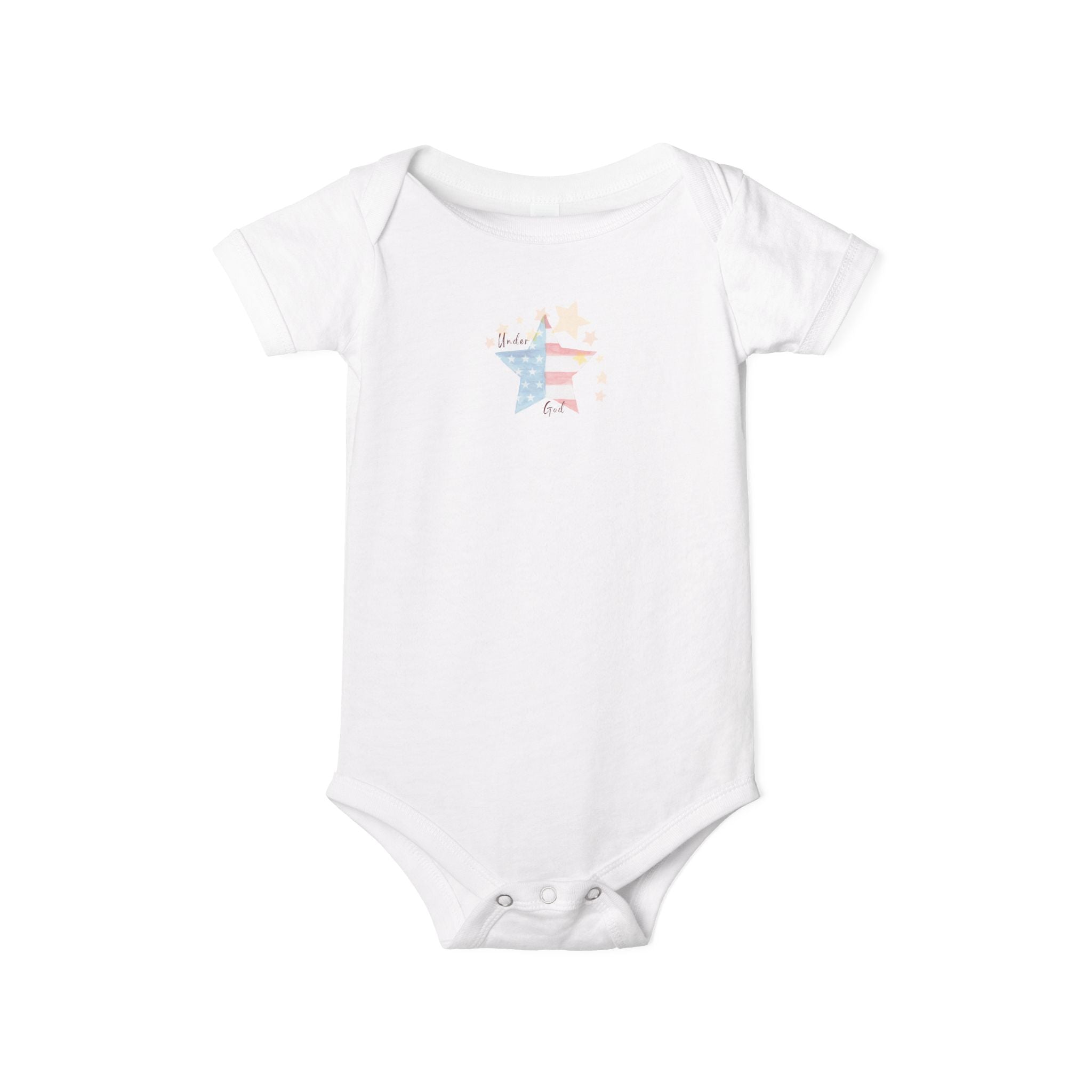 Under God | Watercolor Star Baby Onesie  Infant Unisex Jersey One Piece