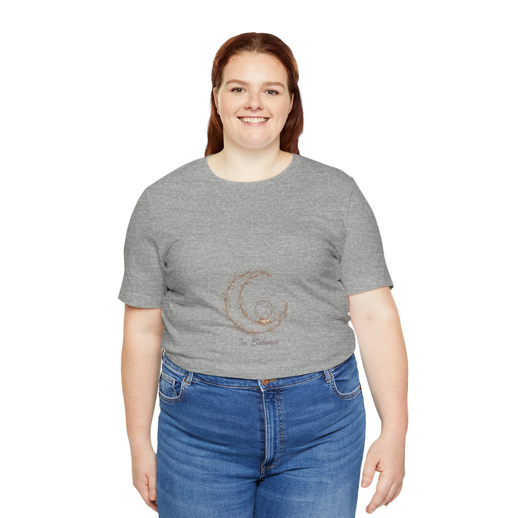 Cozy Peaceful Relaxed UnisexTee Shirt....In Balance With God;  Moonlit,