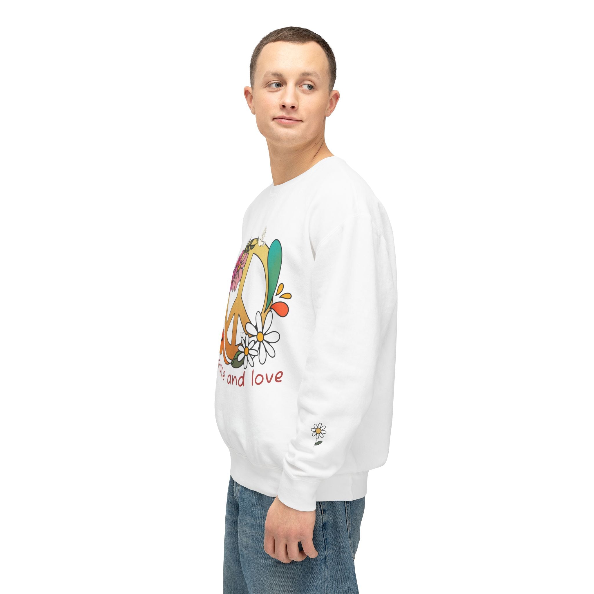 Peace & Love 'My Peace I Give You' 70s Retro Crewneck Sweatshirt