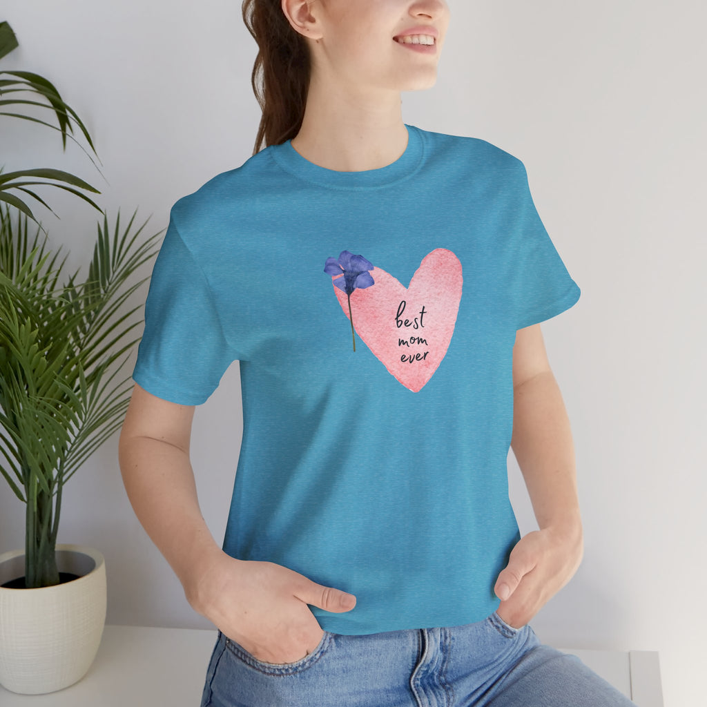 Best Mom Ever Watercolor Adult Female Tee