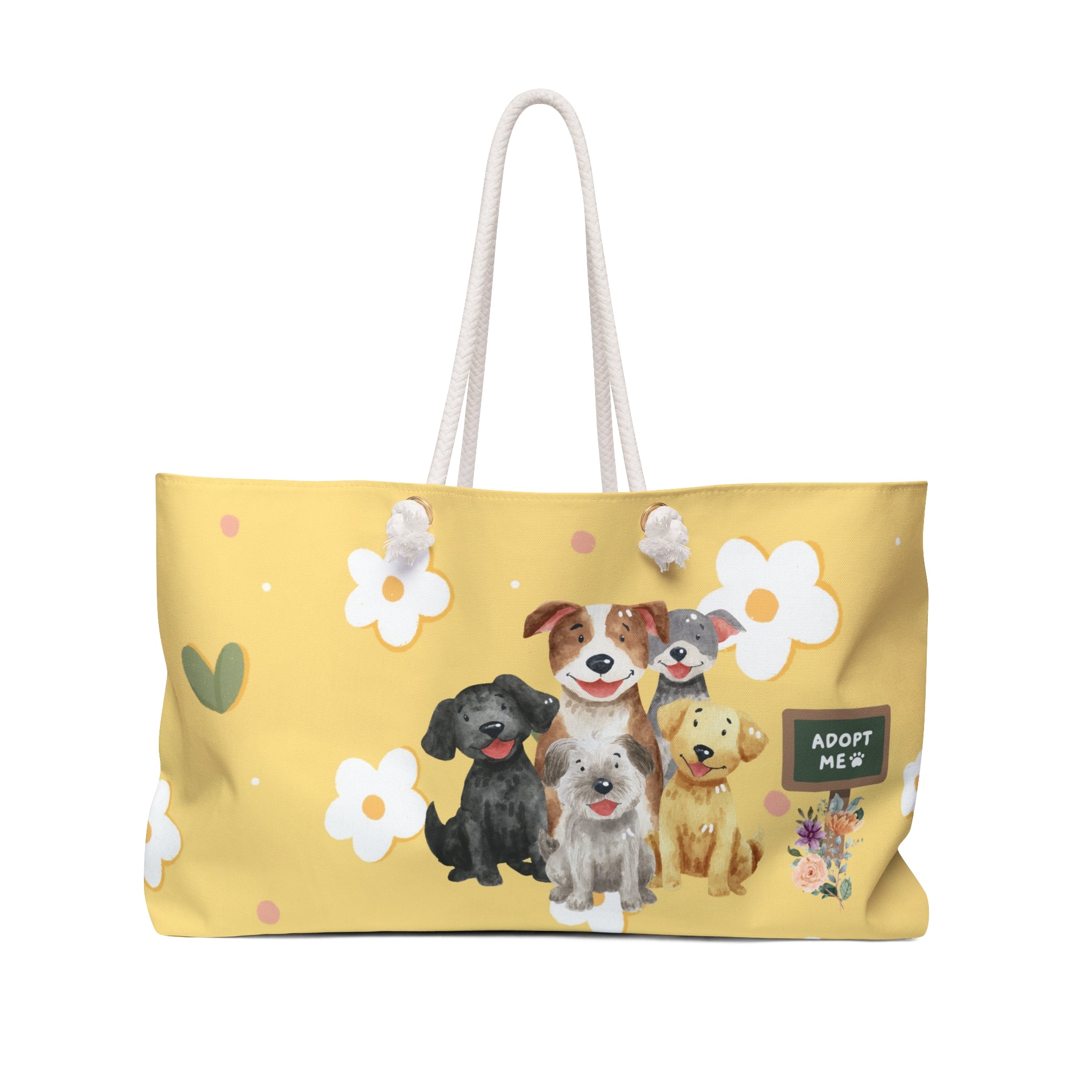 Adopt Me | Cute Rescue Dogs Weekender Tote Bag – Pet Lover Gift