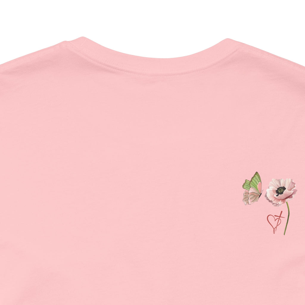 Relaxed Adult Female Comfort Tee: Hope & Rebirth Floral Tee – Easter Collection