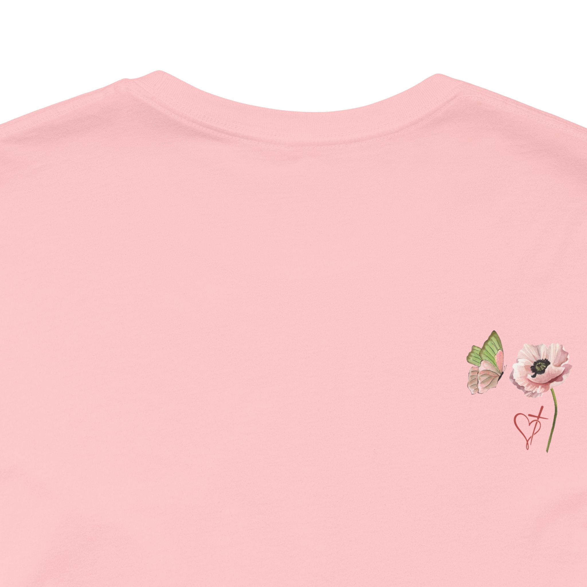 Relaxed Adult Female Comfort Tee: Hope & Rebirth Floral Tee – Easter Collection