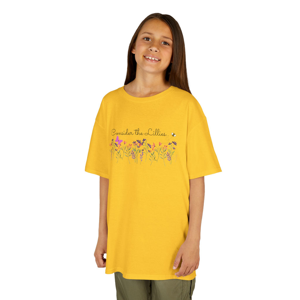 Consider the Lilies Girls' Tee – Love & Grace in Bloom  Kids Cotton™ Tee