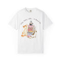 Adult Female Books, Kitties & Coffee Relaxed Tee;  A Blessed Life